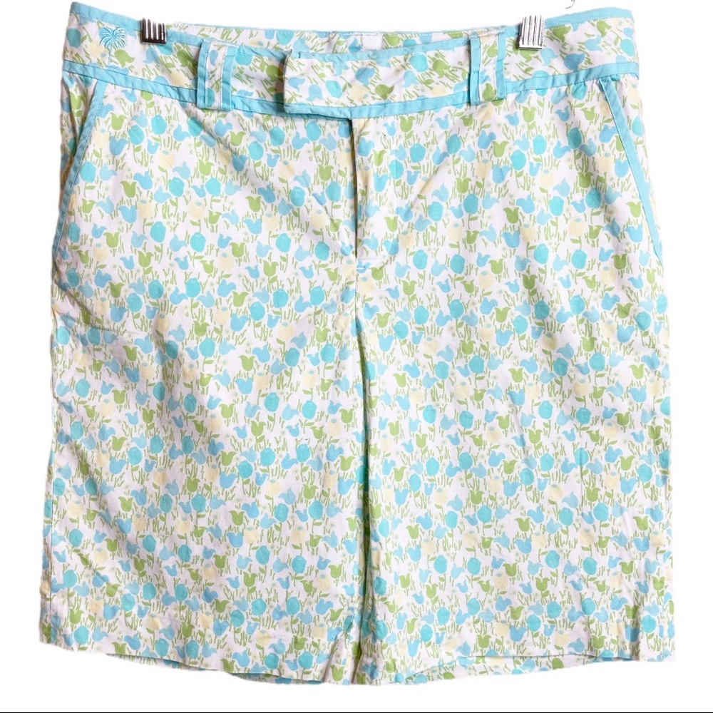 Lilly Pulitzer Palm Beach Fit Shorts Tip Toe Tulip Size 6